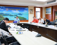 จังหวัดสุราษฎร์ธานีประชุมติดตามผลการดำเนินแผนงาน/โครงการของก ... พารามิเตอร์รูปภาพ 1