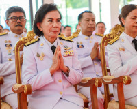 ข้าราชการและประชาชนจังหวัดสุราษฎร์ธานีพร้อมใจร่วมพิธีเจริญพร ... พารามิเตอร์รูปภาพ 4