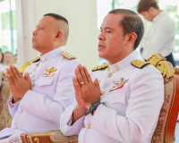 ข้าราชการและประชาชนจังหวัดสุราษฎร์ธานีพร้อมใจร่วมพิธีเจริญพร ... พารามิเตอร์รูปภาพ 7
