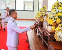ข้าราชการและประชาชนจังหวัดสุราษฎร์ธานีพร้อมใจร่วมพิธีเจริญพร ... พารามิเตอร์รูปภาพ 12