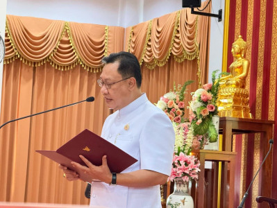 รองผู้ว่าราชการจังหวัดฯ กล่าวต้อนรับพระสังฆาธิการฯ ในการประช ... พารามิเตอร์รูปภาพ 1