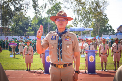 ผู้ว่าฯ สุราษฎร์ธานีเปิดพิธีทบทวนคำปฏิญาณและสวนสนามของลูกเสื ... พารามิเตอร์รูปภาพ 1