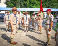 ผู้ว่าฯ สุราษฎร์ธานีเปิดพิธีทบทวนคำปฏิญาณและสวนสนามของลูกเสื ... พารามิเตอร์รูปภาพ 5