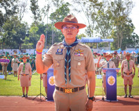 ผู้ว่าฯ สุราษฎร์ธานีเปิดพิธีทบทวนคำปฏิญาณและสวนสนามของลูกเสื ... พารามิเตอร์รูปภาพ 8