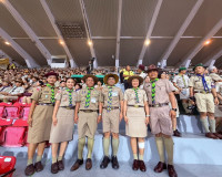 รองผู้ว่าราชการจังหวัดสุราษฎร์ธานี ร่วมพิธีทบทวนคำปฏิญาณ และ ... พารามิเตอร์รูปภาพ 5