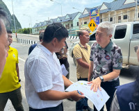 รองผู้ว่าราชการจังหวัดสุราษฎร์ธานี ลงพื้นที่ตรวจสอบและร่วมหา ... พารามิเตอร์รูปภาพ 1