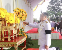 ข้าราชการและประชาชนจังหวัดสุราษฎร์ธานีพร้อมใจร่วมพิธีเจริญพร ... พารามิเตอร์รูปภาพ 32