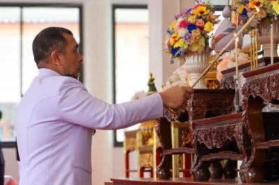 จังหวัดสุราษฎร์ธานี จัดพิธีสวดมนต์ถวายพระพรชัยมงคล เนื่องในโ ... พารามิเตอร์รูปภาพ 1