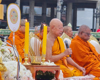 สุราษฎร์ธานีจัดพิธีทำบุญเมืองใหญ่ ตักบาตรพระ 1,110 รูป ฉลอง  ... พารามิเตอร์รูปภาพ 7