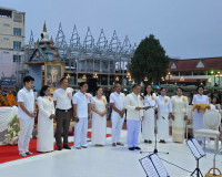 สุราษฎร์ธานีจัดพิธีทำบุญเมืองใหญ่ ตักบาตรพระ 1,110 รูป ฉลอง  ... พารามิเตอร์รูปภาพ 11