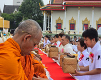 สุราษฎร์ธานีจัดพิธีทำบุญเมืองใหญ่ ตักบาตรพระ 1,110 รูป ฉลอง  ... พารามิเตอร์รูปภาพ 41