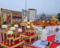 สุราษฎร์ธานีจัดพิธีทำบุญเมืองใหญ่ ตักบาตรพระ 1,110 รูป ฉลอง  ... พารามิเตอร์รูปภาพ 64