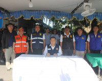 ผู้ว่าฯ สุราษฎร์ธานี ลงพื้นที่ให้กำลังใจเจ้าหน้าที่ผู้ปฏิบัต ... พารามิเตอร์รูปภาพ 32