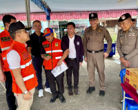 รองผู้ว่าฯ สุราษฎร์ธานี เดินสายตรวจเยี่ยมจุดตรวจ/จุดบริการปร ... พารามิเตอร์รูปภาพ 3