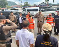 รองผู้ว่าฯ สุราษฎร์ธานี เดินสายตรวจเยี่ยมจุดตรวจ/จุดบริการปร ... พารามิเตอร์รูปภาพ 50