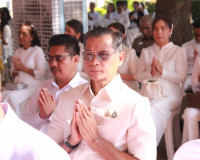 ผู้ว่าฯ สุราษฎร์ธานีนำข้าราชการและพ่อค้าประชาชนร่วมพิธีบวงสร ... พารามิเตอร์รูปภาพ 12