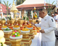 ผู้ว่าฯ สุราษฎร์ธานีนำข้าราชการและพ่อค้าประชาชนร่วมพิธีบวงสร ... พารามิเตอร์รูปภาพ 38