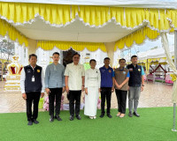 รองผู้ว่าฯ สุราษฎร์ธานี เป็นประธานพิธีผูกพัทธสีมา ปิดทองฝังล ... พารามิเตอร์รูปภาพ 13