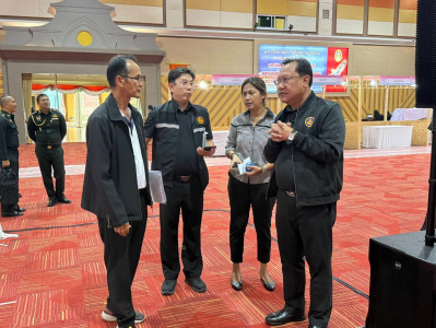 รองผู้ว่าราชการจังหวัดฯ ลงพื้นที่ติดตามความพร้อม ในกิจกรรมกา ... พารามิเตอร์รูปภาพ 1