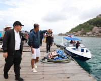 ผู้ว่าฯ สุราษฎร์ธานี ลงพื้นที่เกาะเต่า ติดตามการอนุรักษ์ทรัพ ... พารามิเตอร์รูปภาพ 1