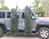 ตำรวจภูธรจังหวัดสุราษฎร์ธานีฝึกทบทวนการใช้อาวุธปืนและการเตรี ... พารามิเตอร์รูปภาพ 12