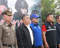 ตำรวจภูธรจังหวัดสุราษฎร์ธานีฝึกทบทวนการใช้อาวุธปืนและการเตรี ... พารามิเตอร์รูปภาพ 23