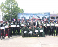 ตำรวจภูธรจังหวัดสุราษฎร์ธานีฝึกทบทวนการใช้อาวุธปืนและการเตรี ... พารามิเตอร์รูปภาพ 70