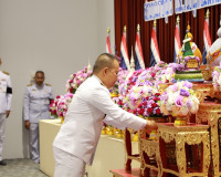 พสกนิกรจังหวัดสุราษฎร์ธานีพร้อมใจร่วมกิจกรรมเฉลิมพระเกียรติส ... พารามิเตอร์รูปภาพ 2