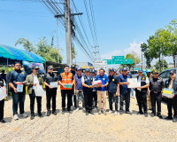 รองผู้ว่าราชการจังหวัดสุราษฎร์ธานี ออกตรวจเยี่ยมจุดอำนวยความ ... พารามิเตอร์รูปภาพ 1