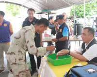 ผู้ว่าฯ สุราษฎร์ธานี นำหัวหน้าส่วนราชการตรวจเยี่ยมจุดตรวจ/จุ ... พารามิเตอร์รูปภาพ 66