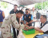 ผู้ว่าฯ สุราษฎร์ธานี นำหัวหน้าส่วนราชการตรวจเยี่ยมจุดตรวจ/จุ ... พารามิเตอร์รูปภาพ 67
