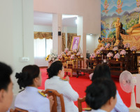 จังหวัดสุราษฏร์ธานีประกอบพิธีสวดพระพุทธมนต์และทำบุญตักบาตรถว ... พารามิเตอร์รูปภาพ 7