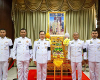 สุราษฎร์ธานี จัดพิธีรับพระราชทานพุ่มดอกบัวประดิษฐ์ เนื่องในว ... พารามิเตอร์รูปภาพ 13
