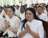 พุทธศาสนิกชนสุราษฎร์ธานีทุกหมู่เหล่าพร้อมใจร่วมพิธีเจริญพระพ ... พารามิเตอร์รูปภาพ 29
