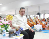 พุทธศาสนิกชนสุราษฎร์ธานีทุกหมู่เหล่าพร้อมใจร่วมพิธีเจริญพระพ ... พารามิเตอร์รูปภาพ 43