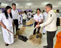 พุทธศาสนิกชนสุราษฎร์ธานีทุกหมู่เหล่าพร้อมใจร่วมพิธีเจริญพระพ ... พารามิเตอร์รูปภาพ 52