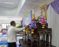พุทธศาสนิกชนสุราษฎร์ธานีทุกหมู่เหล่าพร้อมใจร่วมพิธีเจริญพระพ ... พารามิเตอร์รูปภาพ 60