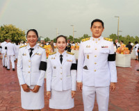 จังหวัดสุราษฎร์ธานีจัดพิธีเจริญพระพุทธมนต์และทำบุญตักบาตรถวา ... พารามิเตอร์รูปภาพ 9