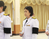 จังหวัดสุราษฎร์ธานีจัดพิธีถวายน้ำสรงพระศพเบื้องหน้าพระรูป สม ... พารามิเตอร์รูปภาพ 71