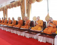 จังหวัดสุราษฎร์ธานีจัดพิธีบำเพ็ญกุศลและทำบุญตักบาตร ในวาระคร ... พารามิเตอร์รูปภาพ 9