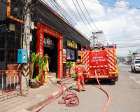 สุราษฎร์ธานีซ้อมแผนดับเพลิงและอพยพหนีไฟในสถานบริการ ยกระดับม ... พารามิเตอร์รูปภาพ 13