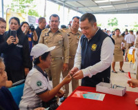 พ่อเมืองสุราษฎร์ฯ นำหน่วยบำบัดทุกข์ บำรุงสุข ลงพื้นที่อำเภอช ... พารามิเตอร์รูปภาพ 30