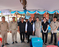 พ่อเมืองสุราษฎร์ฯ นำหน่วยบำบัดทุกข์ บำรุงสุข ลงพื้นที่อำเภอช ... พารามิเตอร์รูปภาพ 95