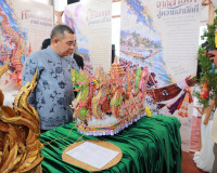 สุราษฎร์ธานี แถลงข่าวเตรียมจัดงานประเพณีชักพระ–ทอดผ้าป่าและแ ... พารามิเตอร์รูปภาพ 37
