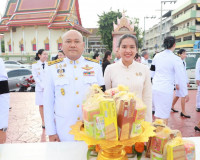 จังหวัดสุราษฎร์ธานีจัดพิธีทำบุญตักบาตรถวายพระราชกุศล เนื่องใ ... พารามิเตอร์รูปภาพ 2