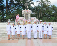 ข้าราชการและประชาชนจังหวัดสุราษฎร์ธานีพร้อมใจร่วมพิธีวางพวงม ... พารามิเตอร์รูปภาพ 2